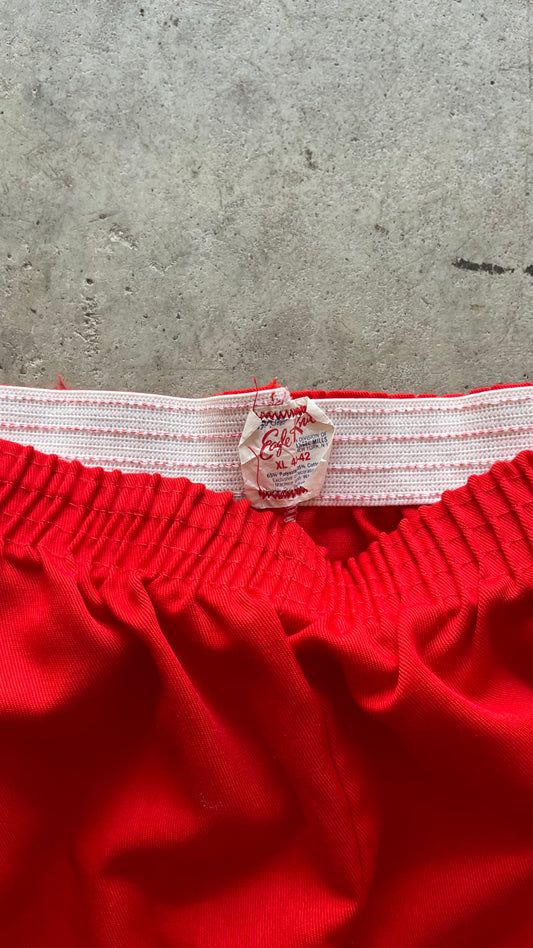 1980S RED TRACK SHORTS - 28