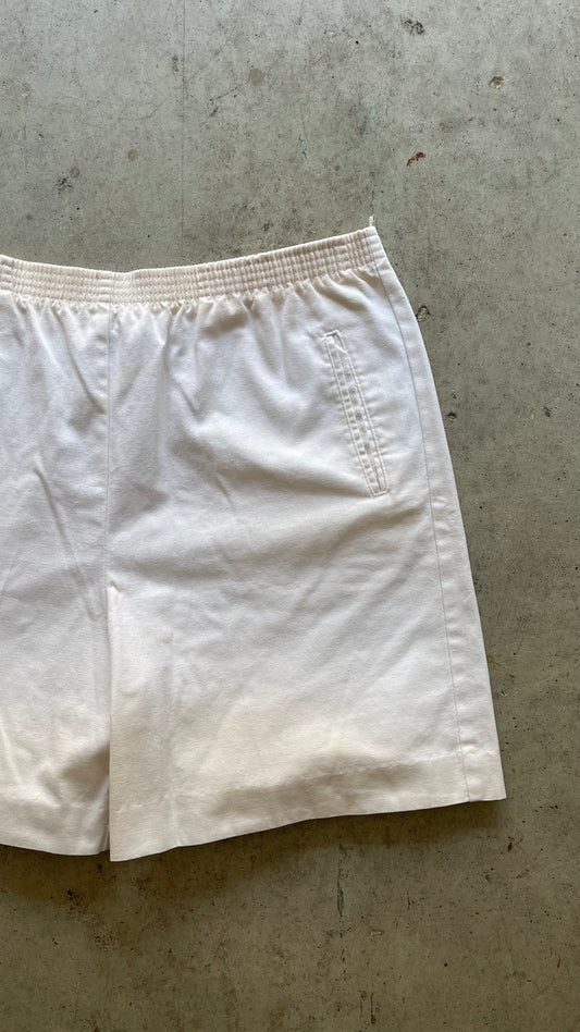 1990S WHITE CHINO SHORTS - 34