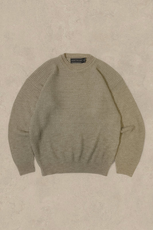 1990S - BEIGE SWEATER - L