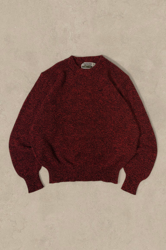 1990S - RED/BLACK SWEATER - M