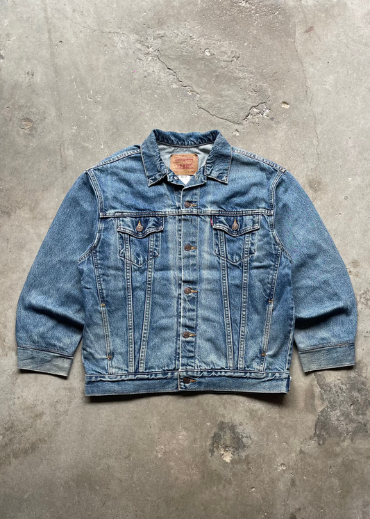 2000S LEVI'S TRUCKER DENIM JACKET - M