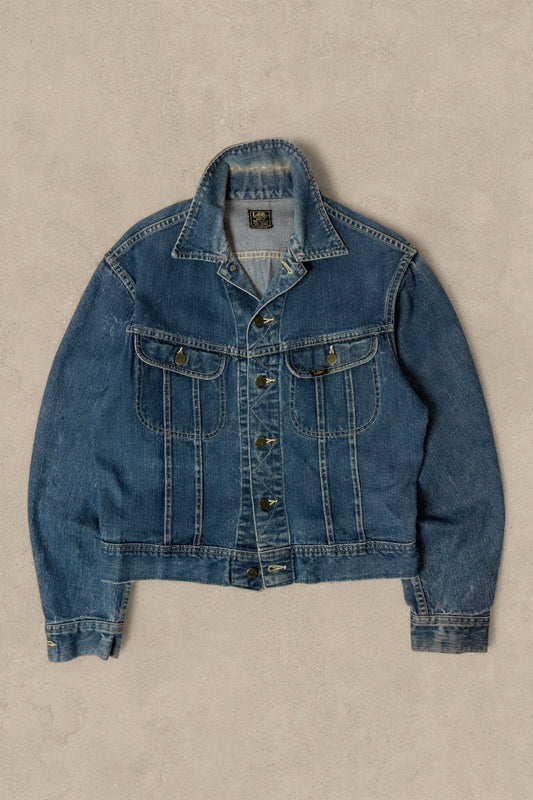 1970S - LEE TRUCKER DENIM JEANS UNION MADE - M