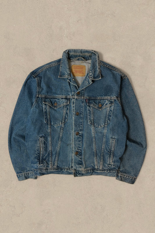 1990S - LEVI'S DENIM TRAUCKER JACKET - XL