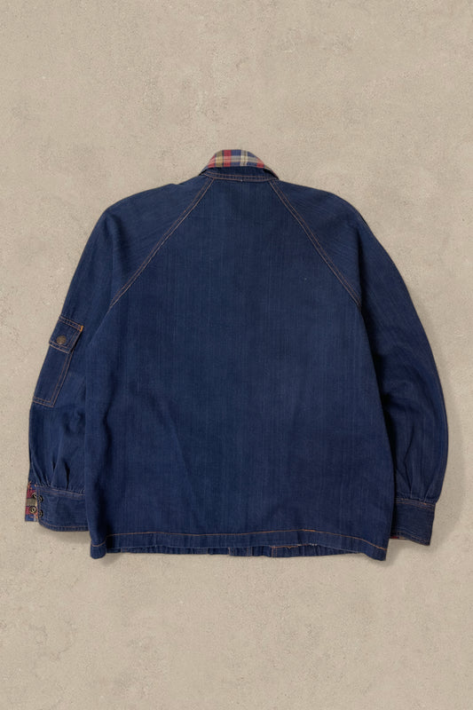 1990S - DENIM CHORE BARN JACKET - L