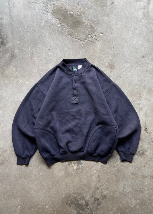 1990S FADED NAVY CREW - XL