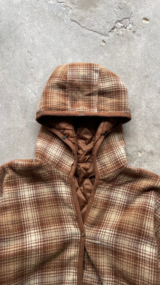 2000S PLAID BUTTON UP JACKET