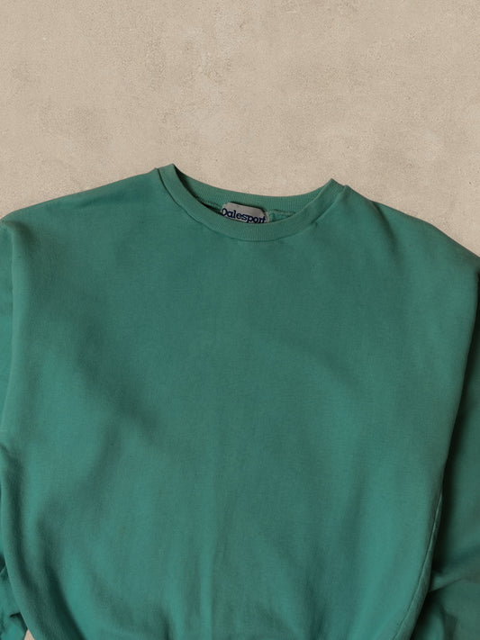 1990S - TEAL BLANK SWEATSHIRT - M