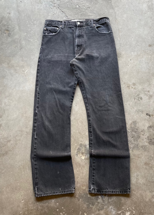 2000S LEVIS 517 BOOTCUT DENIM JEANS BLACK - 36X36