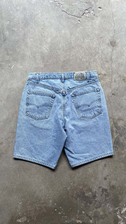 1990S LEVIS SILVER TAB DENIM SHORTS - 32