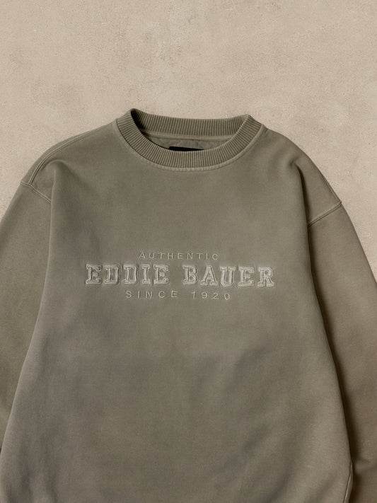 2000S - BEIGE EDDIE BAUER SWEATSHIRT - L