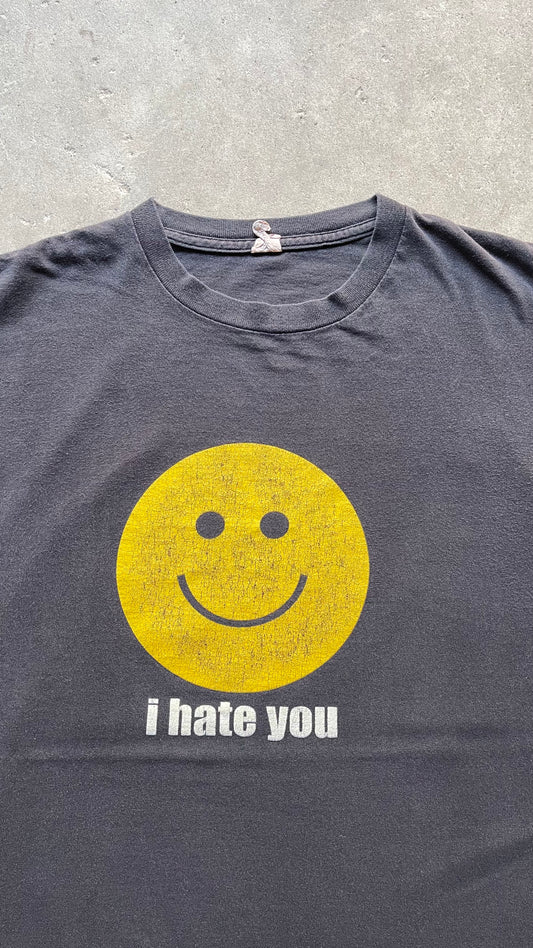 2000S FADED "I HATE YOU" FUNNY TEE - XL
