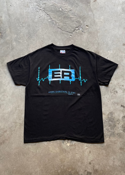 1990S "ER" TV SHOW TEE BLACK - XL