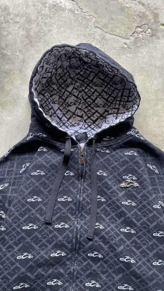 2000S BIKER ORANGE COUNTY CHOPPERS ZIP HOODIE - XXL