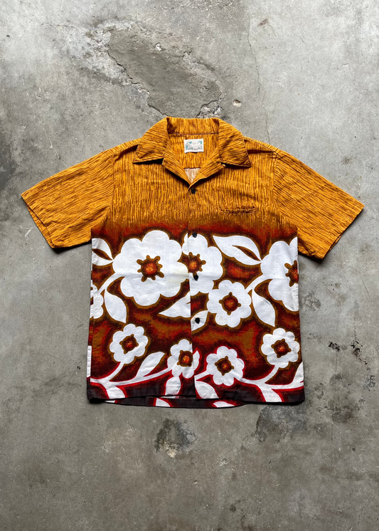 1990S HAWAIIAN BUTTON UP SHIRT - M