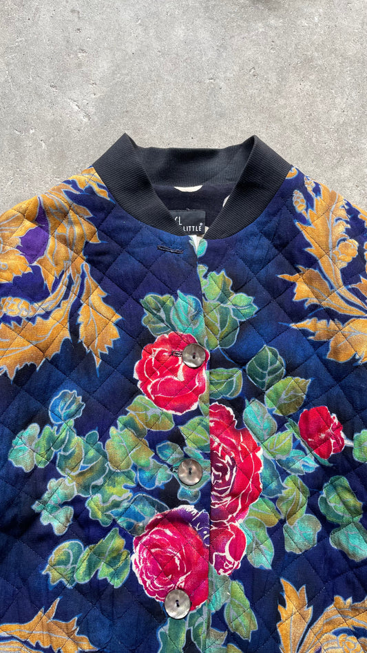 1990S FLORAL BOMBER JACKET