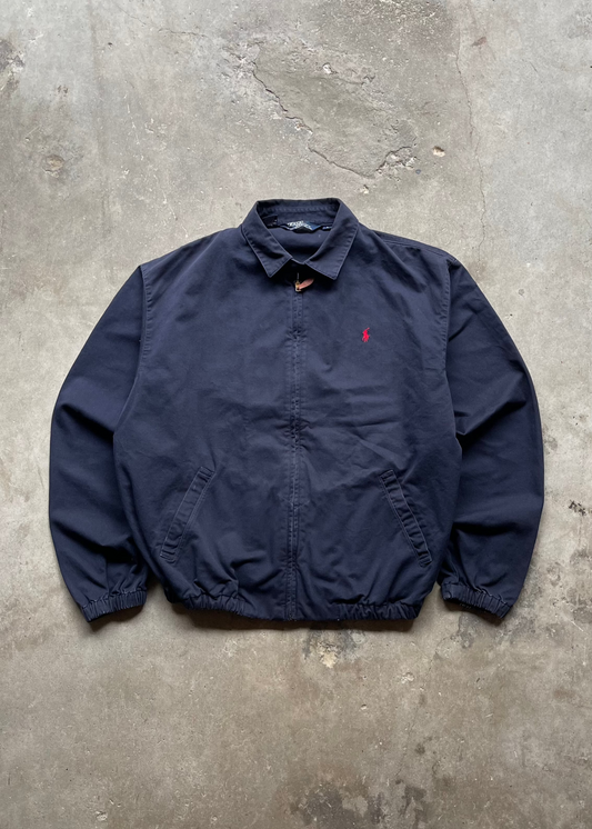 1990S POLO RALPH LAUREN HARINGTON LIGHT JACKET NAVY - L