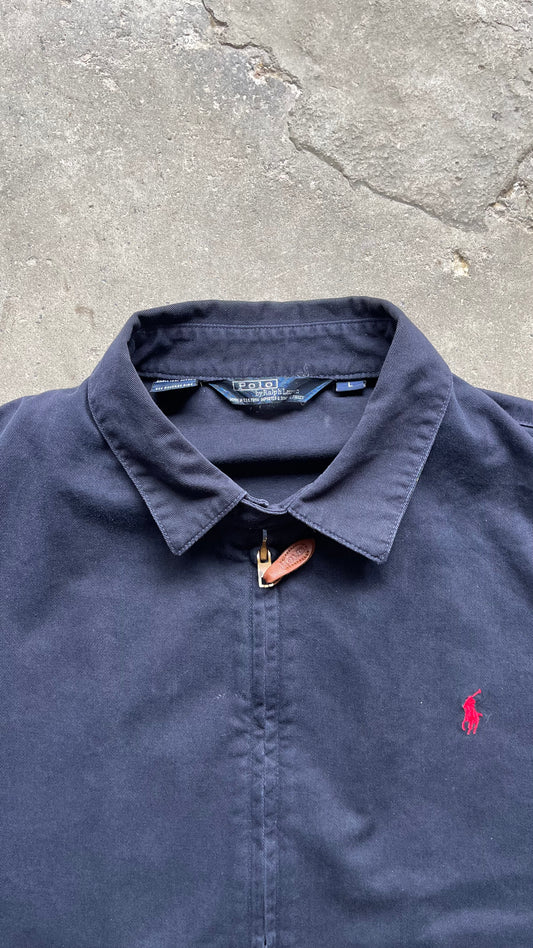 1990S POLO RALPH LAUREN HARINGTON LIGHT JACKET NAVY - L