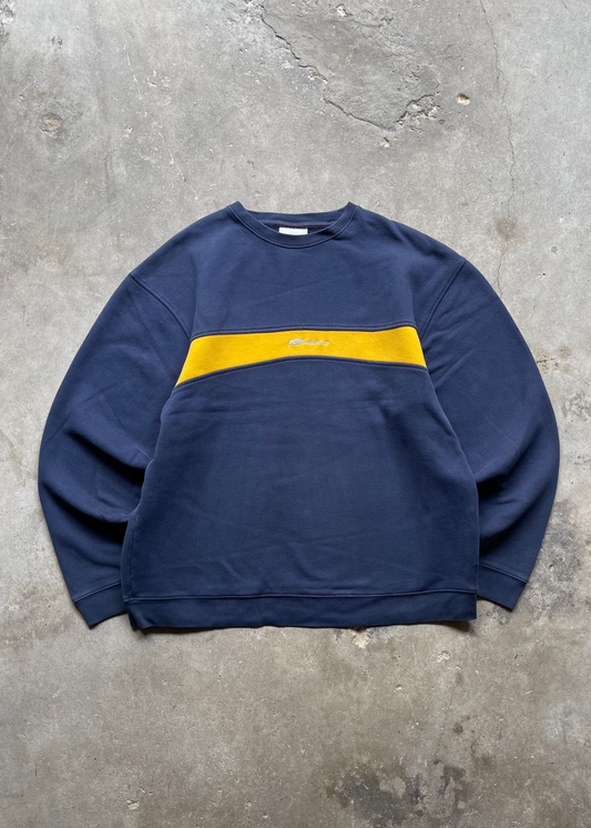 2000S REEBOK NAVY CREW - M