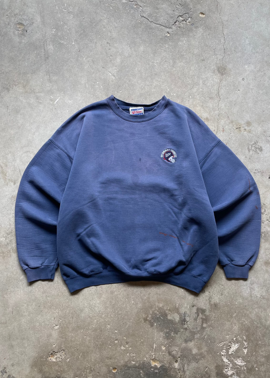 1990S FADED MILLER LITE NAVY CREW - XL