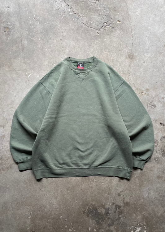 1990S BLANK CREW SAGE GREEN - XL