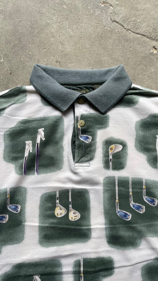 1990S DOCKERS GOLF COLLARED SHIRT - L