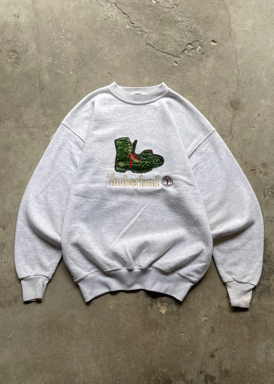 1990S TIMBERLAND GRAY CREW - XL