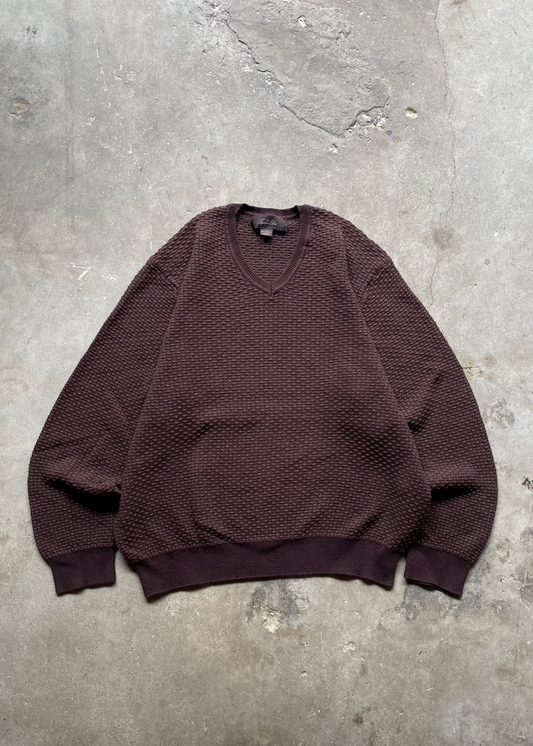 1990S JASSA ALBA KNIT SWEATER BROWN - XL