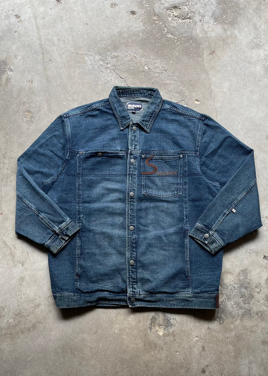 2000S SCHOTT DENIM BARN JACKET - XXL