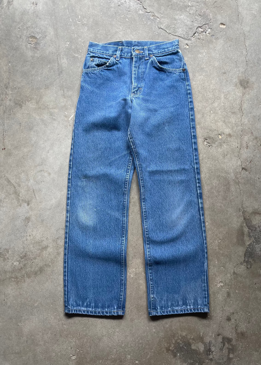 1990S LEE STRAIGHT MID WASHED JEANS - 28 x 30