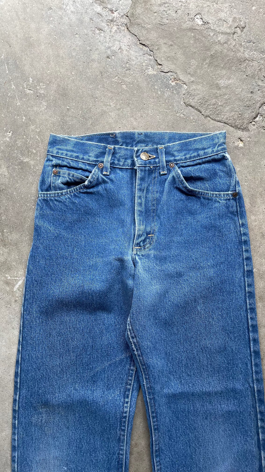 1990S LEE STRAIGHT MID WASHED JEANS - 28 x 30