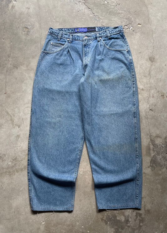 1990S LEVI'S BAGGY SILVERTAB DENIM JEANS - 36X34