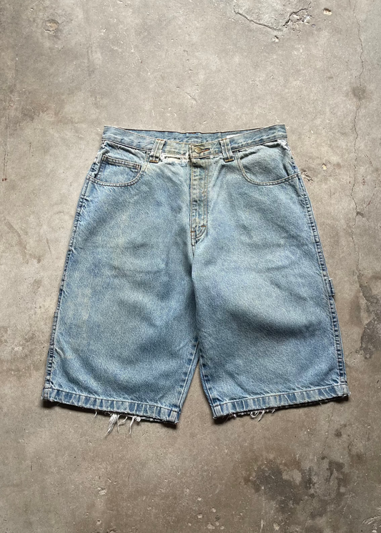 1990S BOSS USA CARPENTER DENIM SHORTS - 34X16