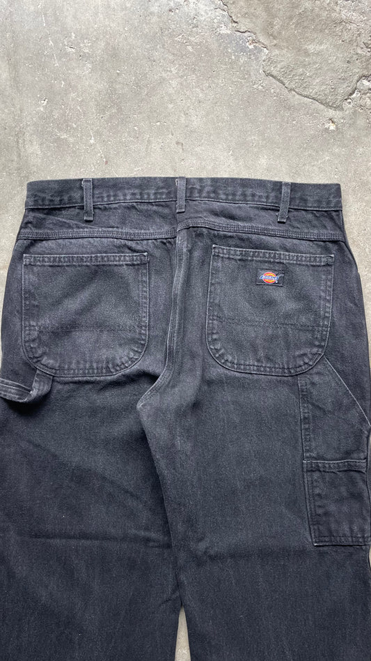 2000S DICKIES CARPENTER BLACK JEANS - 36X30