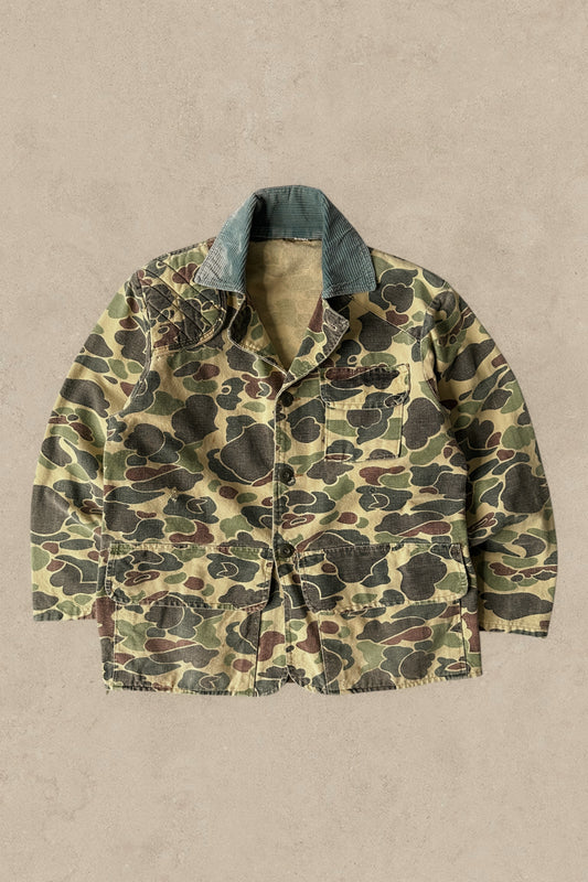 1980S - HUNTING DUCK CAMO BARN JACKET - M/L