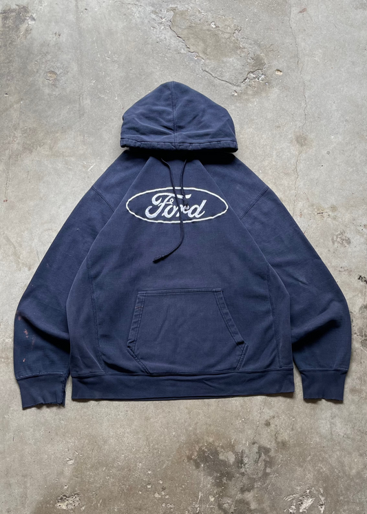 2000S FORD RACING HOODIE NAVY - XL