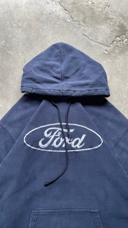 2000S FORD RACING HOODIE NAVY - XL