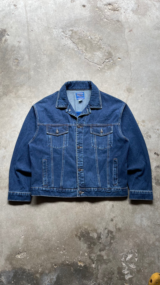 2000S PENDELTON COWBOY AZTEC DENIM JACKET - XL