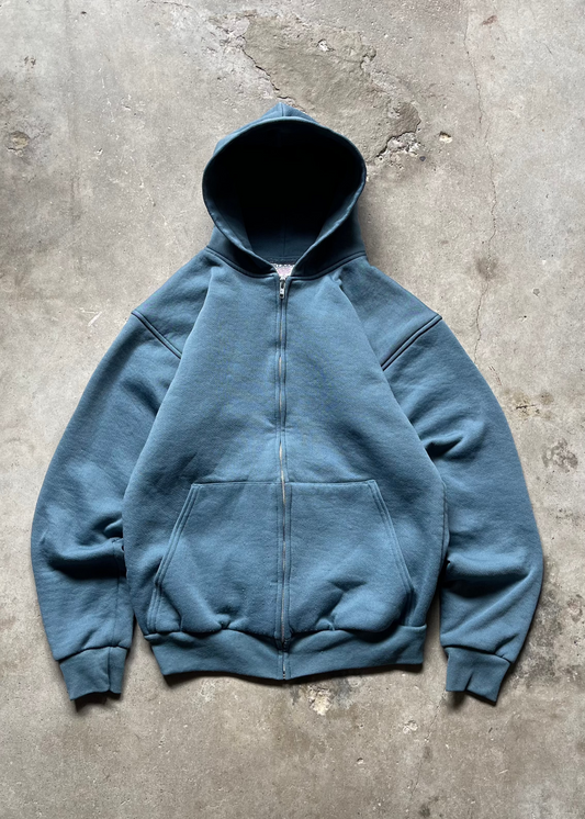 1990S PLUMA THERMAL LINED ZIP HOODIE - M