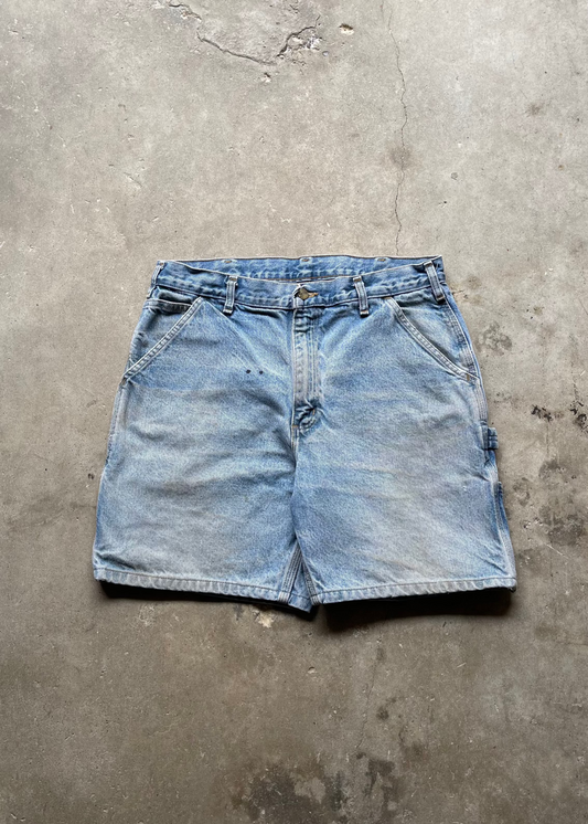 1990S CARHARTT CARPENTER DENIM SHORTS - 34