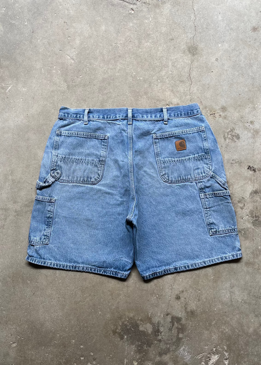 1990S CARHARTT CARPENTER DENIM SHORTS - 38