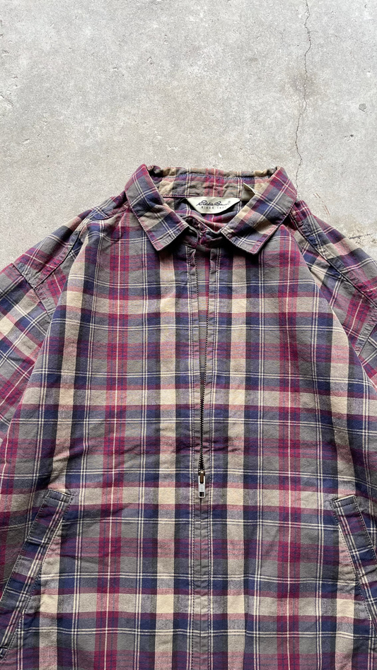 2000S EDDIE BAUER PLAID JACKET - M