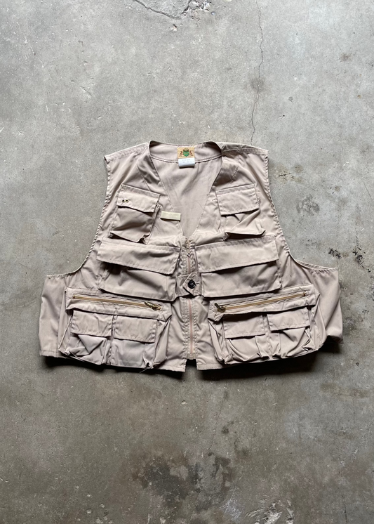 1980S FISHERMAN VEST CREAM - XL