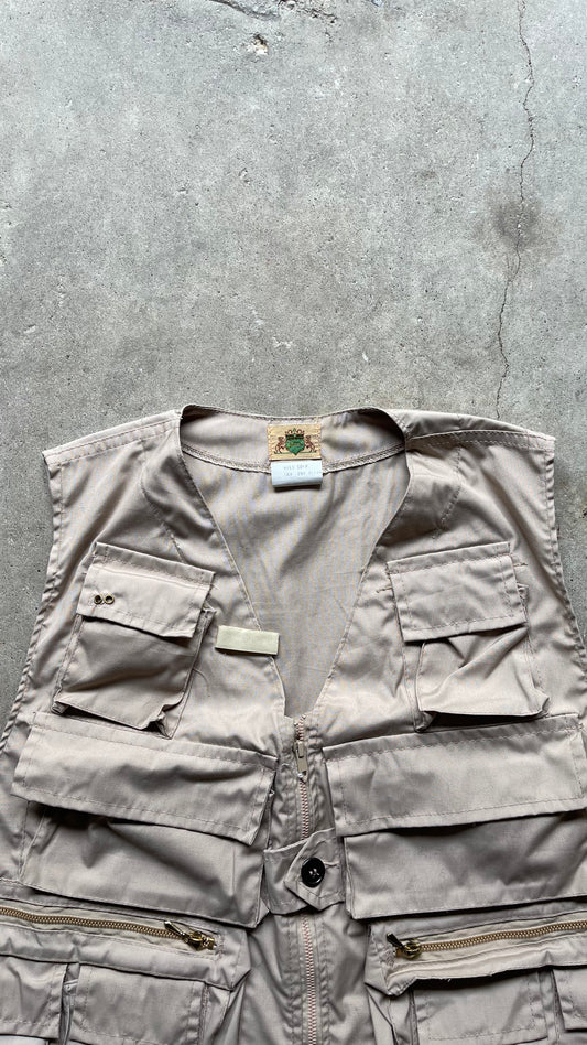 1980S FISHERMAN VEST CREAM - XL