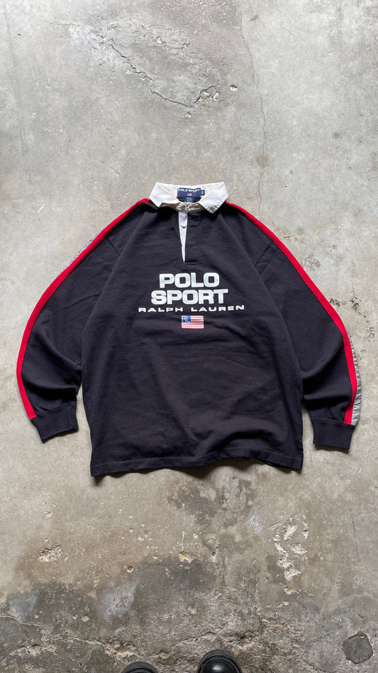 2000S POLO SPORT RALPH LAUREN RED/BLACK - M