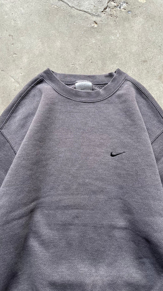 1990S FADED NIKE SWOOSH SWEATSHIRT BLACK - M