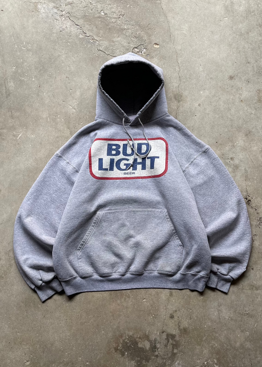 2000S BUDLIGHT HOODIE GREY - XL