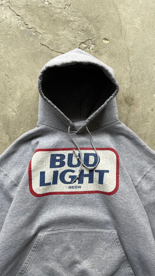 2000S BUDLIGHT HOODIE GREY - XL