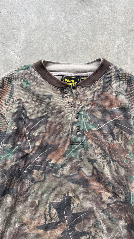 1990S REALTREE HEAVYWEIGHT THERMAL BROWN - L
