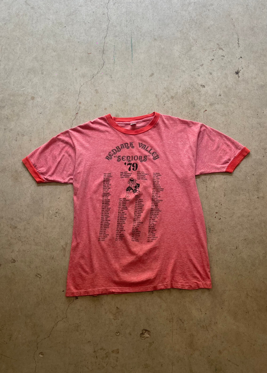 19970S "REDDARK VALLEY" RINGER TEE RED - XL