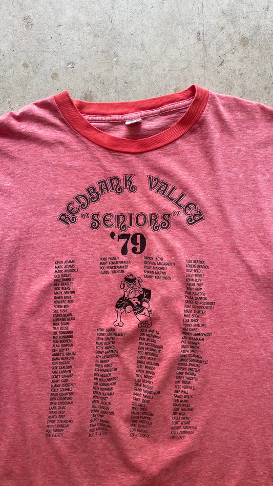 19970S "REDDARK VALLEY" RINGER TEE RED - XL